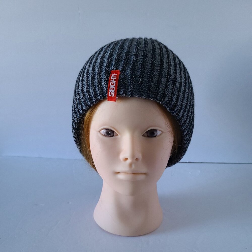 PREMIUM AUTOMOTIVE APPAREL 80 EIGHTY BEANIE -OS- GRAY WITH LOGO